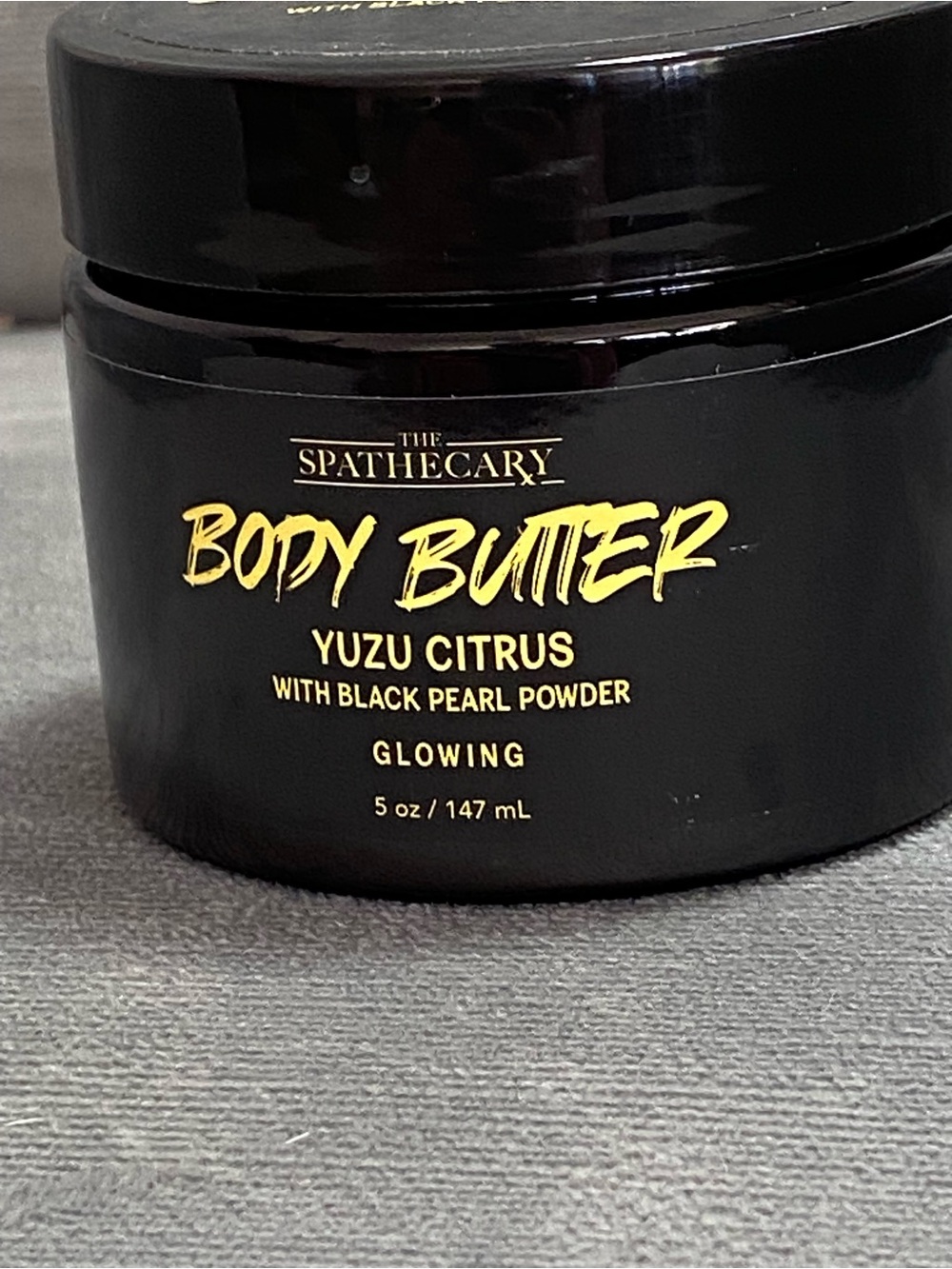 Spathecary Yuzu Citrus Body Butter with Black Pearl Powder Glowing 5oz
